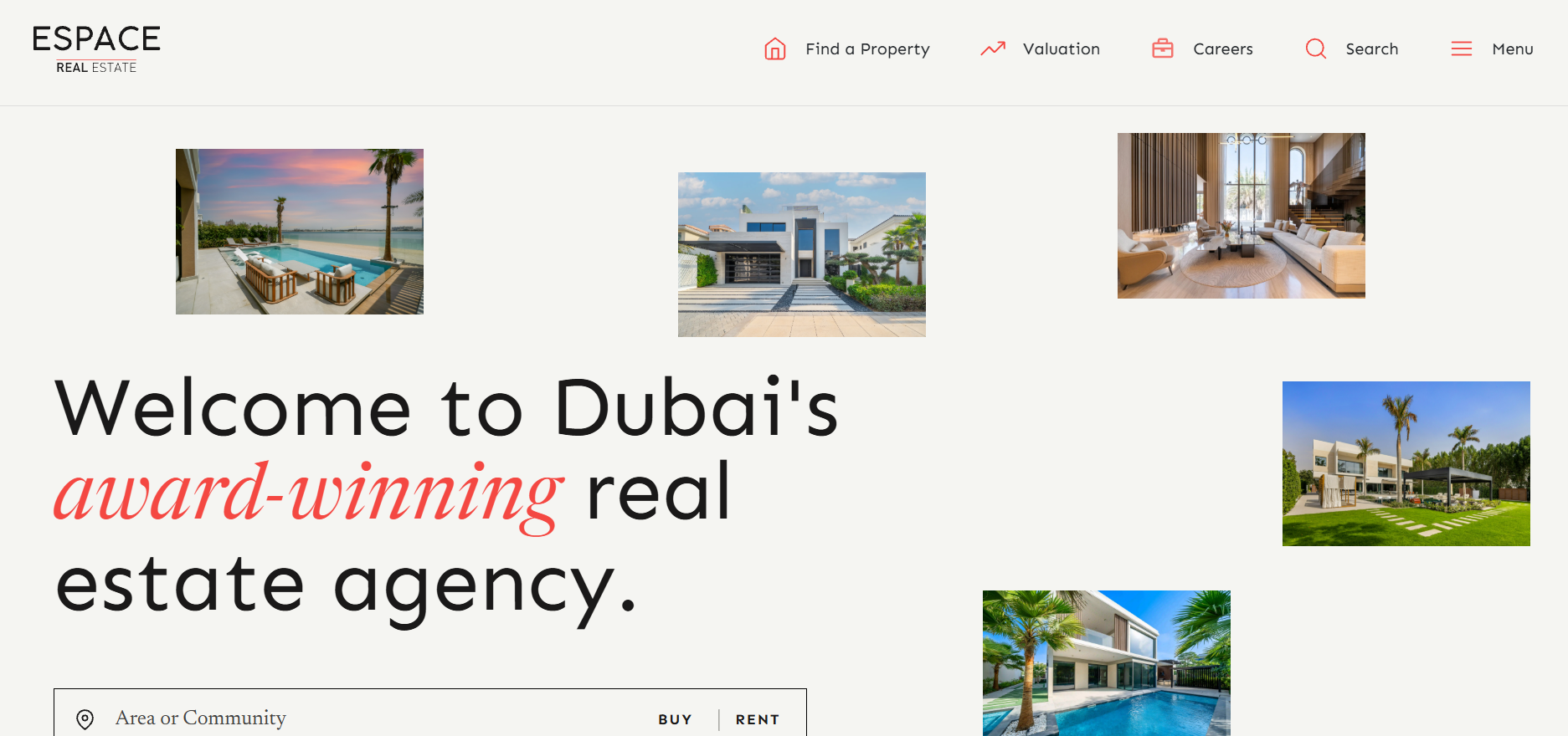 Top 10 Property Management Companies in Dubai (2025 Guide) 5 Espace Real Estate is a leading residential sales and leasing brokerage in Dubai, recognised for its area-specialist model, strong ethical standards, and structured professional approach. Established in 2009, the company was founded with a clear objective: to introduce traditional UK estate agency standards into Dubai’s rapidly growing real estate market.