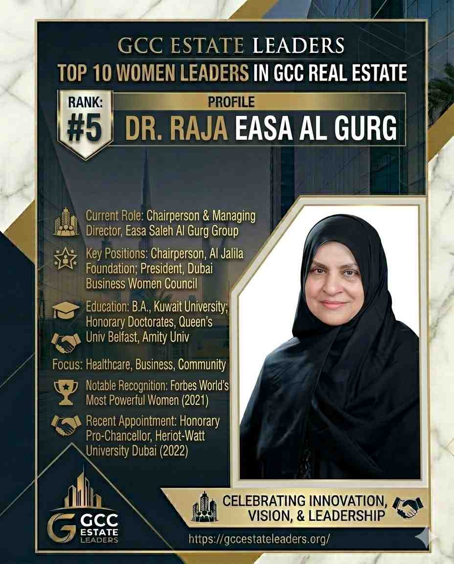 Dr Raja Easa Al Gurg GCC Leader