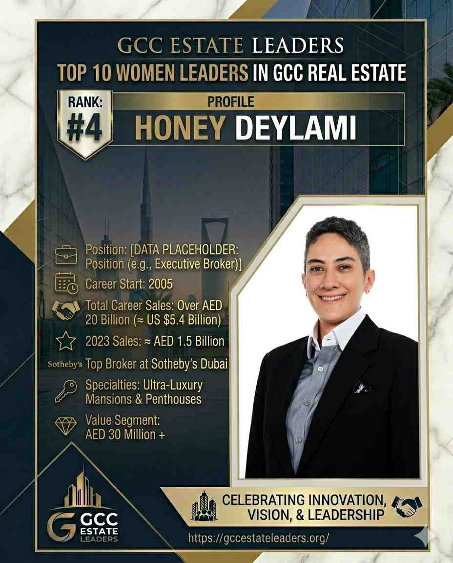 Honey Deylami GCC Real Estate Leader