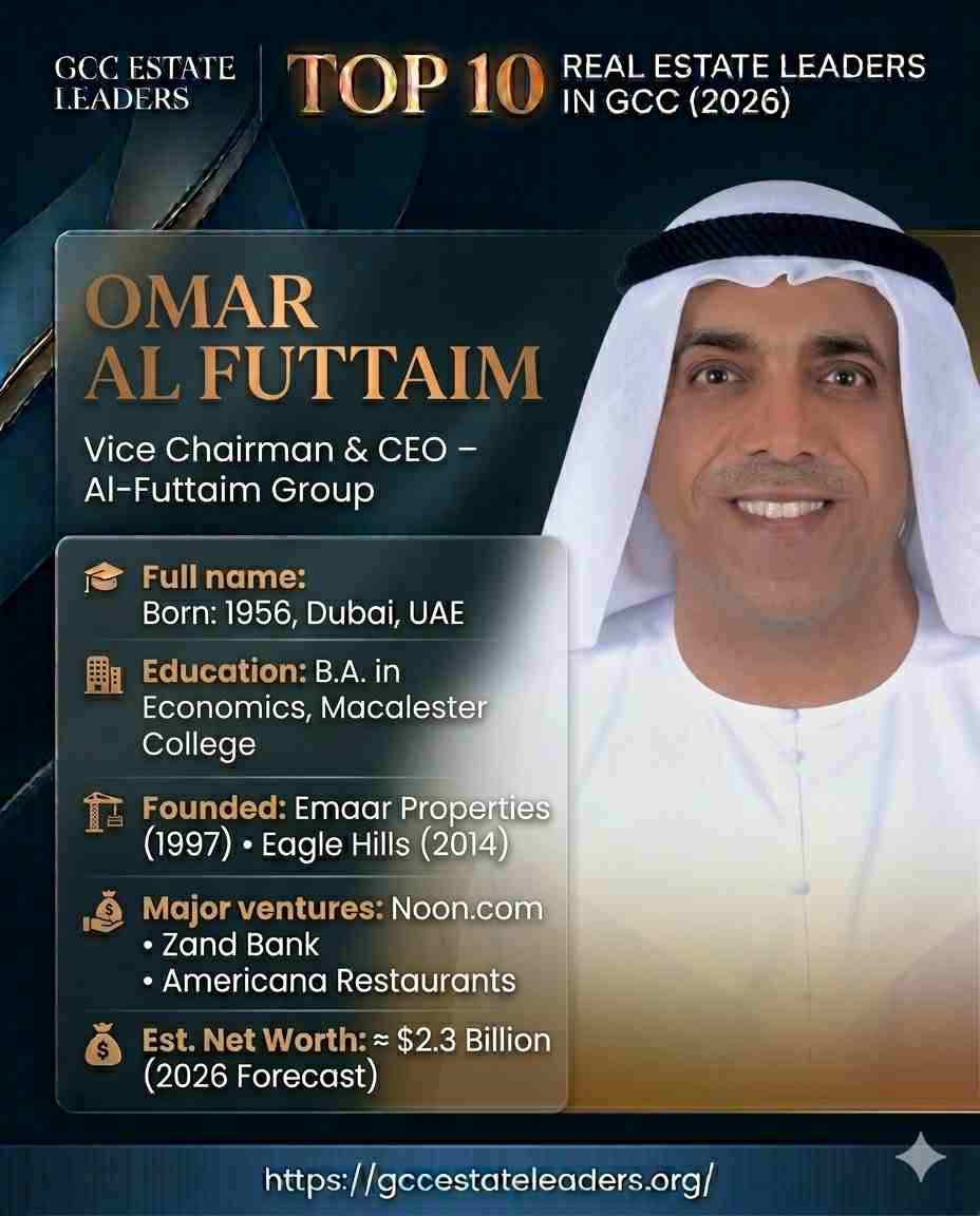 Omar Abdullah Al Futtaim is a leading Emirati businessman who serves as Vice Chairman and Chief Executive Officer of the Al-Futtaim Group, one of the largest and most diversified family-owned enterprises in the Middle East. He plays a pivotal role in expanding the group’s global footprint across multiple industries.