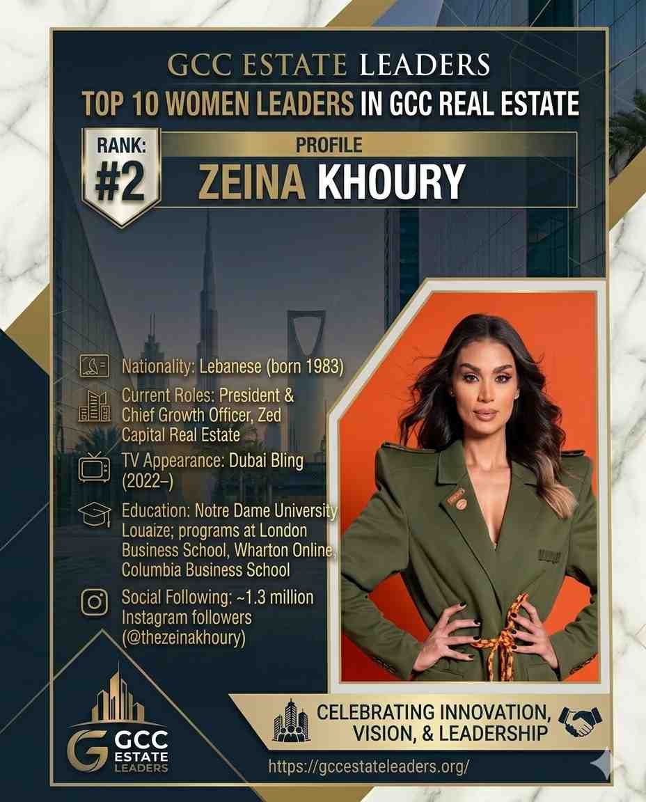 Zeina Khoury GCC Real Estate Leader